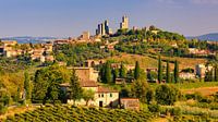 Panoramafoto von San Gimignano von Henk Meijer Photography Miniaturansicht