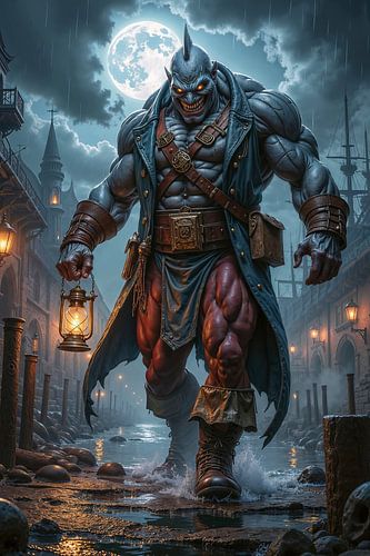 VARGONIX – Le Pirate avec sa Lanterne au Port sur INFERAURUM