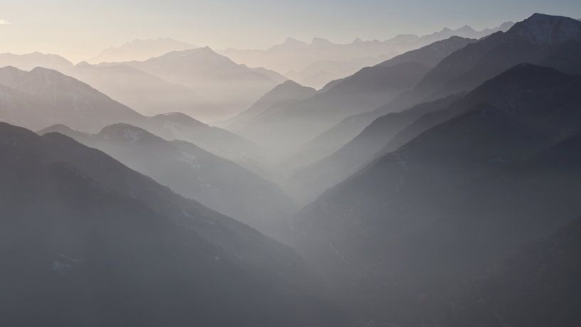 Walliser Alpen vanuit Tessin van Felina Photography