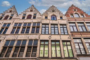 Facades in the center of Antwerp - Belgium