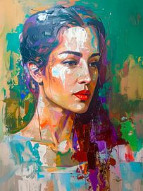 Modernes Porträt einer Frau