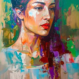 Modernes Porträt einer Frau von Studio Pieternel