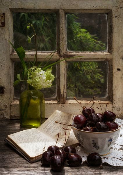 Nature morte aux cerises par Guna Andersone