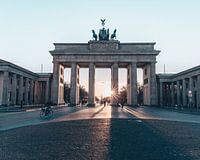 Porte de Brandebourg au lever du soleil