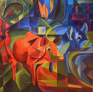 Pigs - Franz Marc