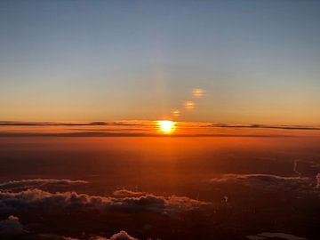 Ochtend uitzicht in de lucht van Afrodite Zegers