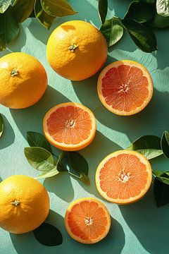 Zonnige Grapefruit van Studio BB