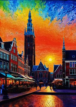 Haarlem's Grote Markt van MIROKKU