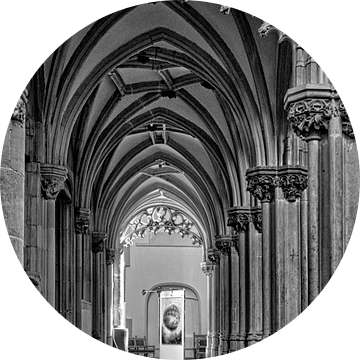 St. Joriskerk historisch Amersfoort in zwartwit van Watze D. de Haan