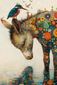 Der Eisvogel und der Puzzle-Esel