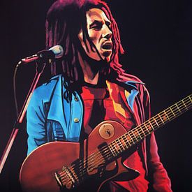 Bob Marley schilderij van Paul Meijering