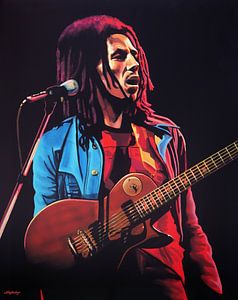 Bob Marley Malerei von Paul Meijering