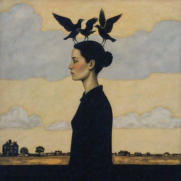 Drie geesten van kalmte van Jan Keteleer (JanKé): Een reis voorbij het canvas