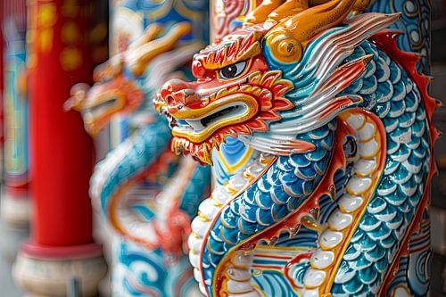 japans ornament draak