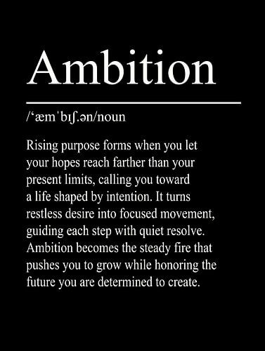 Ambition Definition – Schwarz