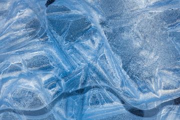 Abstract detail van ijs van Ate de Vries