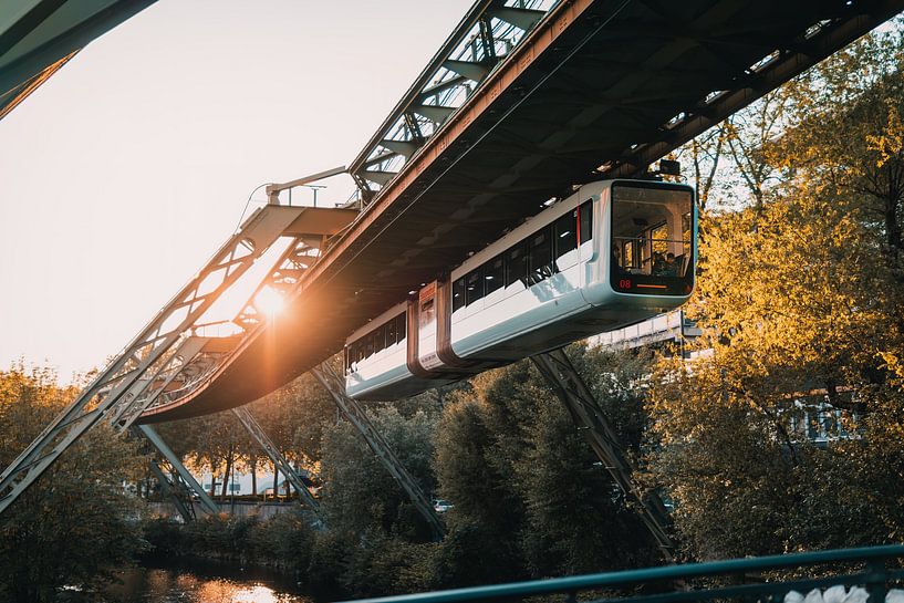 The suspension railroad in Wuppertal by Andre Schäfer