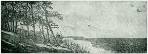 Côte suédoise, gravure