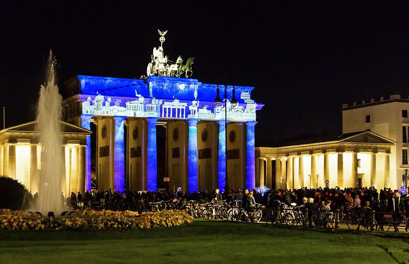 Berlin : la Porte de Brandebourg en illumination spéciale par Frank Herrmann