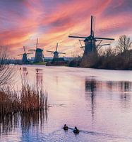Sonnenuntergang Kinderdijk