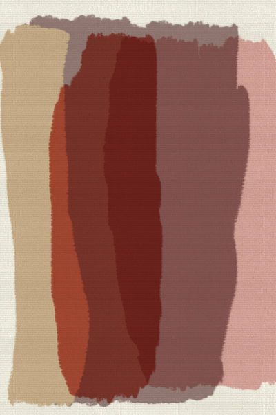 Modern colorful abstract in warm muted colors by Abstract Minimalist Art