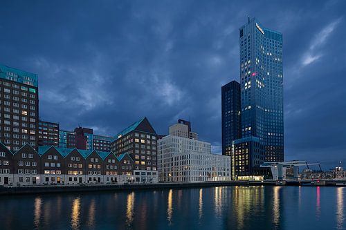 Rotterdam - Maastoren seen from the Spoorweghaven