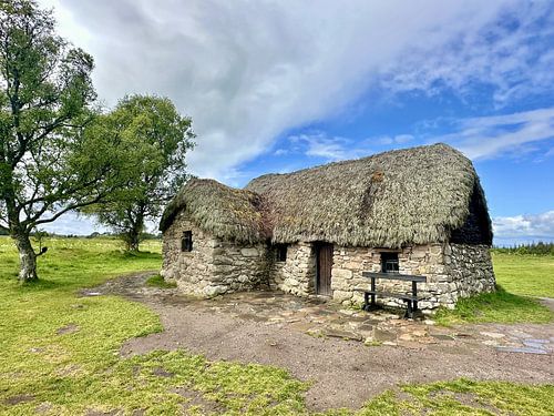 Haus auf dem Schlachtfeld von Culloden.
