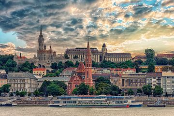 Budapest am Abend von Manjik Pictures