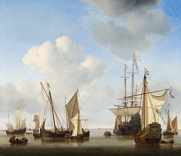 Ships at the Roadstead, Willem van de Velde the Younger