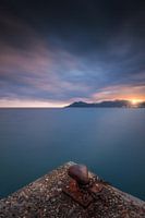 Zonsondergang over de baai van Cannes