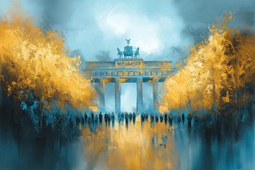 Berlijn in goud en blauw van ARTemberaubend