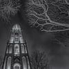 Utrecht by Night - Dom Tower (B&W) sur Tux Photography