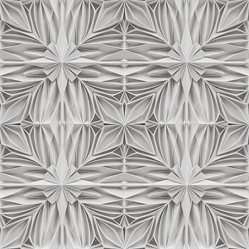 Weißes abstraktes Akustikrelief-Paneel