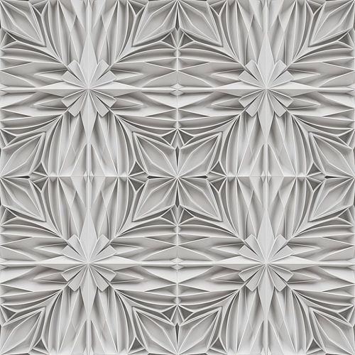 Weißes abstraktes Akustikrelief-Paneel