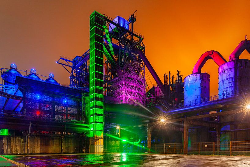 Landscape park Duisburg in exuberant colours by Evert Jan Luchies