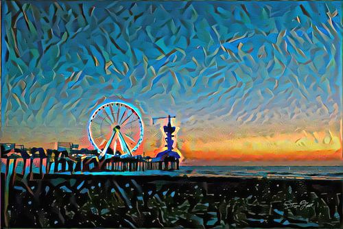 Moderne Weergave Pier van Scheveningen