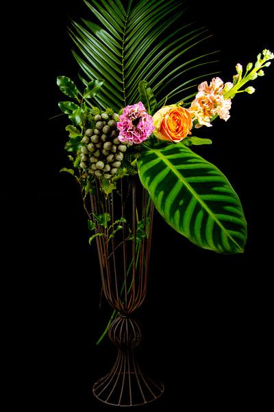 Mooie bloemen voor aan de muur van SO fotografie