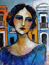 South America painting | Fresh Colours, Radiant Woman