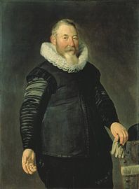 Portrait d'un homme tenant un gant, Thomas de Keyser