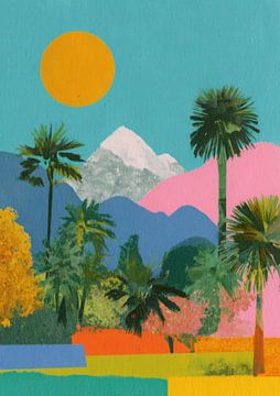 Colourful tropical landscape by Niklas Maximilian