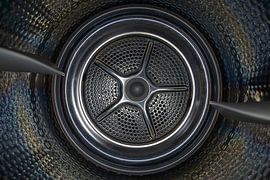 kleurrijke foto van binnenzijde wasdroger, wasmachine van Robert Coolen