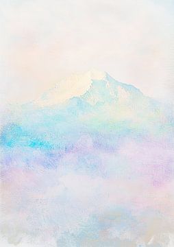 Mountain Abstract Pastel