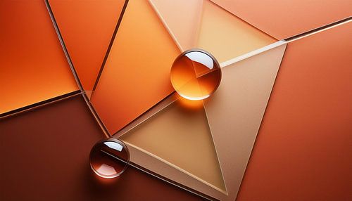 Glas met verschillende kleuren