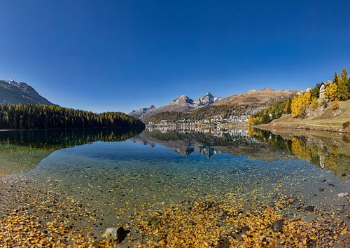 Sankt Moritzsee, Sankt Moritz, Graubünden, Engadin, Zwitserland,