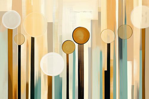 Modern abstract boho