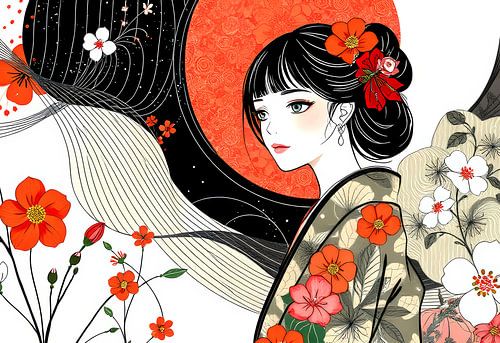 japanse kunst Geisha