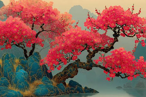 schilderachtige japanse kunst