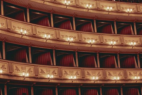 Het interieur van de Weense Staatsopera