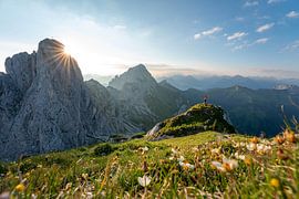 Sunrise over the Tannheim mountains by Leo Schindzielorz