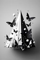 3D butterflies